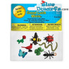 Animaux de jardin - Mini figurines porte-bonheur - 8 pieces - Safari - 2 - 2,5 cm