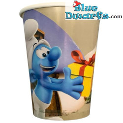 8 x Smurfen kartonnen bekers - De Smurfen verjaardagsfeest - 250 ml