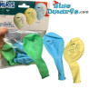 8 x Smurfen latex ballonnen - De Smurfen verjaardagspartij - Multicolor