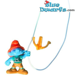 Pompiere puffo - Edizione Dorata - Kinder Suprise 2018 -  (+/- 4cm)