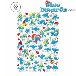 Pegatinas de Pitufos - Multicarácter - Figura de Dibujos Animados y Patrón de Corazones - 3-7cm