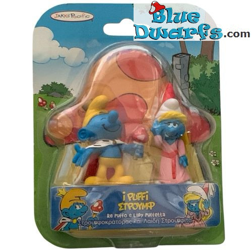 Set de juego de los Pitufos - Jakks Pacific - (+/- 7 cm)
