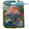 Playset of the smurfs - Handy and Robot Smurf - Jakks Pacific - (+/- 7cm)