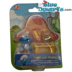 Playset of the smurfs - Handy with worktable - Jakks Pacific - (+/- 7cm)