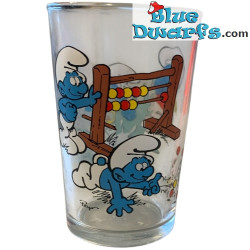 Smurfen glas - De smurfen - Vintage model - Peuters Smurfen en telraam