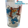 Smurfen glas - De smurfen - Vintage model - Peuters Smurfen en telraam