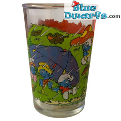 Verre Schtroumpfs - Les Schtroumpfs - Modèle vintage - Tout-petits, pluie et cerises