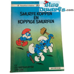 Comic Buch - Smurfe Koppen en Koppige Smurfen - Niederländisch -  54 Paginas - Nr. 9