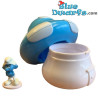 Blue/White Smurf House (9cm) - Plastic with random mini Smurf figure (3cm)