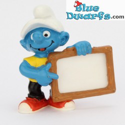 20459: Name Plate Smurf/ Smurf with painting (1999)