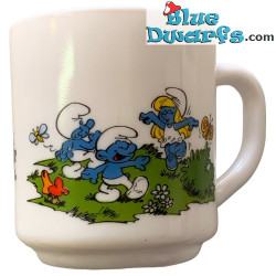 Schlumpf Tasse - Retro - Keramik - +/-7x9cm