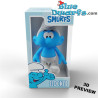 Blue/White Smurf 20 cm – Soft Touch (Flocked) – Vinyl Global Smurfday Figure – with Movable Head and Arms