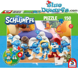 Puzzle dei Puffi con Figurine dei Puffi - Amici puffosi - Schmidt - 150 Pezzi
