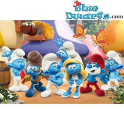 Puzzle Schtroumpf avec Figurines de Schtroumpfs - Amis schtroumpfs - Schmidt - 150 Pièces