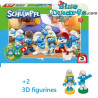 Puzzle Schtroumpf avec Figurines de Schtroumpfs - Amis schtroumpfs - Schmidt - 150 Pièces