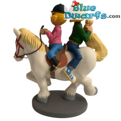 Catootje and Jeroen on Kobus - Jack, Jacky and the Juniors Figurine - Parastone - 15 cm
