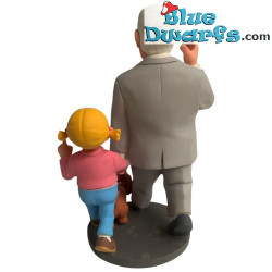 Nonno con Catootje e cane - Statuetta Jack, Jacky e i Juniors - Parastone - 16,5 cm