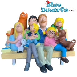 Famille sur le banc - Jan, Jans et les Enfants Figurine - Parastone - 18 cm