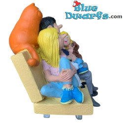 Family on the Bench - Jack, Jacky and the Juniors Figurine - Parastone - 18 cm