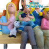 Family on the Bench - Jack, Jacky and the Juniors Figurine - Parastone - 18 cm