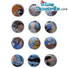 24x Insignias de Tintín - Insignias de Tintín - 3 cm