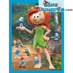 2 Smurfenpuzzels en Memoryspel - Smurfen hebben plezier - 30, 48, 24 stukjes