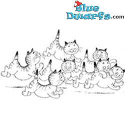 El recreo - Figura de gato de Dubout - Parastone - 13 cm