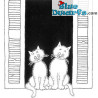 Die Neugierigen - Dubout Katzenfigur - Parastone - 19 cm