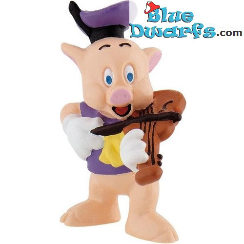 Geiger-Schwein - Die drei kleinen Schweinchen - Disney-Figur - Bullyland - 6,5 cm