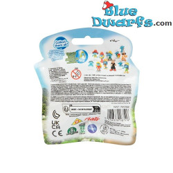Papa Schlumpf mit einem Buch – Schlumpf-Figur im Beutel – Giochi Preziosi – 5,5 cm
