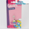 Plastic Schlumpf Anhänger: Cheerleader Schlumpfine (+/- 2,5 cm)