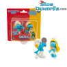 Pufetta e Puffo Vanitoso figurina - Pufetta cambia colore al freddo - Giochi Preziosi - 5 cm
