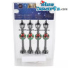 4x Luci vintage LED di Natale - Prodotto Decorativo dei Puffi - Puffo non incluso - Magic Village - 10 cm