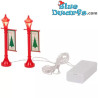 2x Luci vintage LED di Natale - Prodotto Decorativo dei Puffi - Puffo non incluso - Magic Village - 10 cm