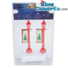 2x Kerst LED-vintage verlichting - Smurfen Decoratieproduct - - Smurf Niet Inbegrepen - Magic Village - 10 cm