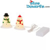 2x Luces LED de Muñecos de Nieve - Producto de Decoración de Pitufos - Pitufo no incluido -Magic Village - 10 cm