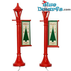 2x Kerst LED-vintage verlichting - Smurfen Decoratieproduct - - Smurf Niet Inbegrepen - Magic Village - 10 cm