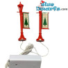 2x Kerst LED-vintage verlichting - Smurfen Decoratieproduct - - Smurf Niet Inbegrepen - Magic Village - 10 cm