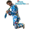 Traje de Pitufo con corbata - Azul - Opposuits - Talla 40/50
