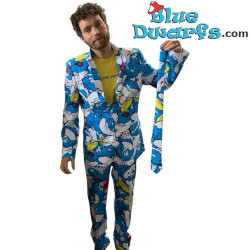 Abito da Puffo con cravatta - Blu - Opposuits - Taglia 40/50