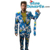Traje de Pitufo con corbata - Azul - Opposuits - Talla 40/50