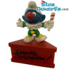 20090: Pitufo payaso - Danke Schööön - (pedestal) - Schleich - 5,5cm