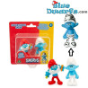 Figuras de Papá Pitufo y Pitufo Gruñón - La figura de Gruñón cambia de color con el frío - Giochi Preziosi - 5cm