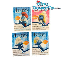 4 The Smurfs 2 Movie Mini Booklets - Italian Edition - 6 Pages - 14.5 x 10.5 cm