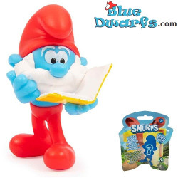 Papa Smurf with Book - Smurfs Figure in Sachet - Giochi Preziosi - 5,5 cm