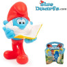 Papa Schtroumpf avec un livre - Figurine Schtroumpfs en sachet - Giochi Preziosi - 5,5 cm