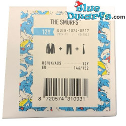Smurfen tienerpak met stropdas - Blauw - Opposuits - Maat 12/152