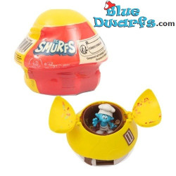 Smurf Yellow Mushroom House with Chef Smurf Figurine – Giochi Preziosi – 7.5 cm