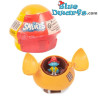 Casa Hongo Naranja de los Pitufos con Figura del Pitufo Bombero – Giochi Preziosi – 7,5 cm