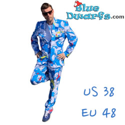 Abito da Puffo con cravatta - Blu - Opposuits - Taglia 38/48